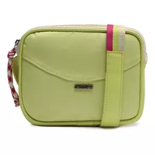 Bolsa Anacapri Crossbody Verde Média Alça Listrada