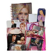 Rosé Blackpink Pack Holografico Cuaderno Polaroid Y Más Rose