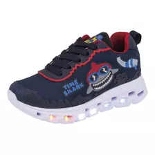 Tenis Con Luces De Sport Time Para Niño Marino 0130f9 T6