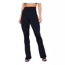 Kit 4 Calça Flare Feminina Bailarina Cintura Alta Wolfox