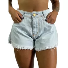 Short Jeans Cintura Alta Godê C38