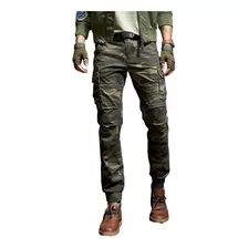 Calças Camo Cargo Masculinas High C Military Camuflage