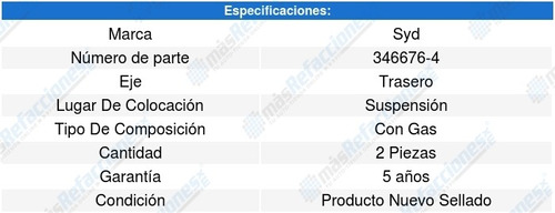 2 Amortiguadores Suspension Gas Honda Civic 12 A 15 Foto 3