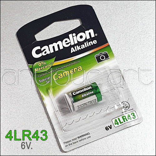 A64 Pila 6v Bateria Camelion 4lr43 Px27 Alkalina Sellado