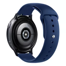 Pulseira Compatível Com Smartwatch Galaxy Active Amazfit Bip Cor Azul Cobalto Largura 20 Mm