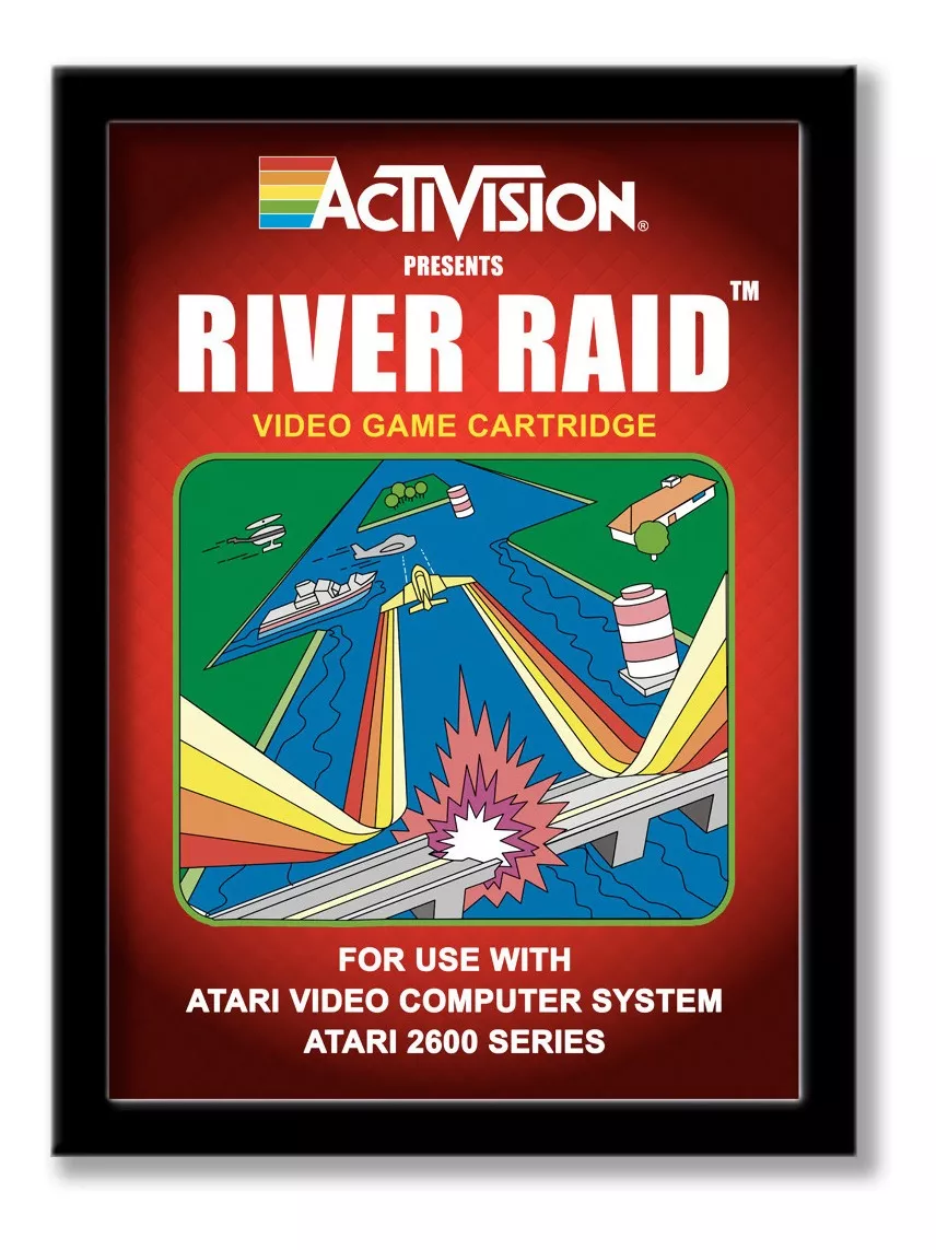 Quadro Atari River Raid - Tamanho A3