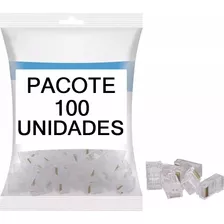 Kit Pacote 1000 Conector Rj45 Cat5e Cabo Rede Banhado Ouro