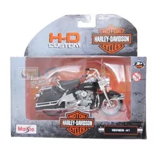 Moto Harley Davidson - Hd Custom - 1/18 - Maisto