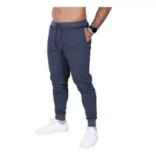 Kit 2 Calça Moletom Slim Com Bolso Jogger Masculino Adulto