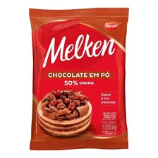 Melken Chocolate Em Pó 50 Por Cento Cacau Pacote 1,050kg