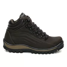 Bota Masculino Coturno Casual Couro Arquiteto Engenheiro 