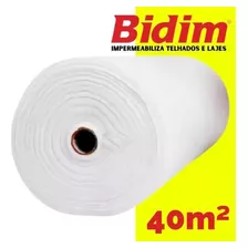 Manta Bidim Vp50 40m2 Impermeabiliza Telhados Lajes Telhas Cor Branco