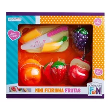 Creative Fun Multikids Mini Feirinha 5 Frutas Com Velcro