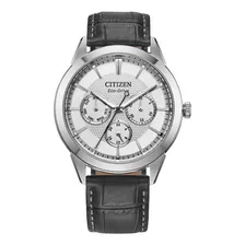 Citizen Classic Silver Dial Leather Strap Bu2110-01a