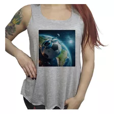 Musculosa Dama Pelota Futbol Argentina Mundo Anteojos M2