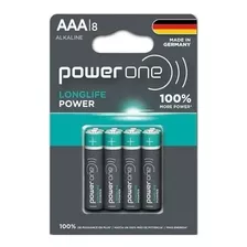 Pilas Alcalinas Power One Longlife Power Aaa 1.5v 8 Unidades