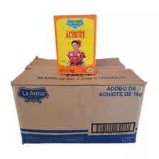 Adobo Achiote La Anita 1000 Gr, Caja Con 12 Piezas 