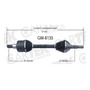 Flecha Delantera Derecha Saab 9-7x 05-09 Completa Ck