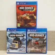 Spintire Mudrunner +snowrunner + American Wilds Mídia Física