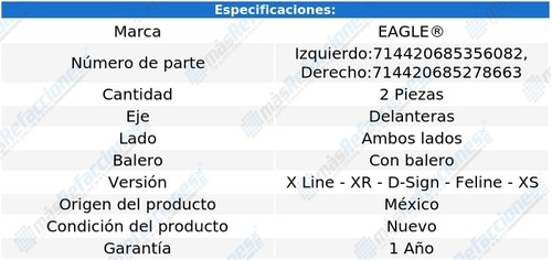 Par Bases Para Amortiguador Delanteras 206 L4 1.6l 00-09 Foto 2