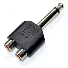 L3nz Adaptador Plug 6.5mm A 2 Rca Hembra