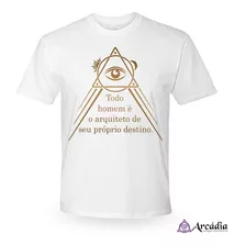 Camiseta Frase Maçonaria - Branca