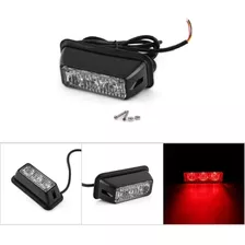 Luz De Freno Para Moto, 3 Led Rojo Strobo 7 Efectos 12/24v