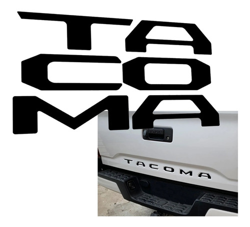 Sticker Calcomonia Caja Batea Toyota Tacoma 2020 2021 2022 Foto 3