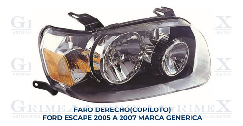 Faro Ford Escape 2005-05-2006-2007-07 Ore Foto 10