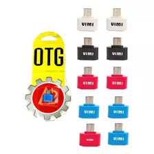 Paquete 10 Adaptador Otg V8 Micro Usb A Usb En Blister