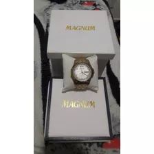 Relógio Magnum Ma32934a Dourado, Relógio Masculino Magnum Nunca Usado  87033788