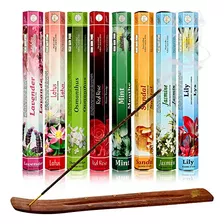 160 Pieces 8 Various Incense Sticks Natural Scents Ince...