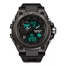 Reloj Hombre Militar Doble Hora Anti Golpes Todo Funcional 