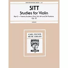 Sitt Studies For Violin Part 2