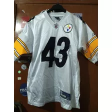 Pisttburth Steelers Nfl Jersey L Adulto Polamalu 43 Rbk Bor 