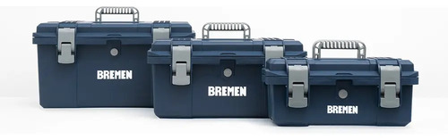 Set 3 Cajas Herramientas Bremen Reforz Sellada 16-18-20 8333 Azul
