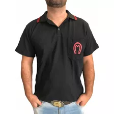 Camisa Mangalarga Marchador Preta + Brinde