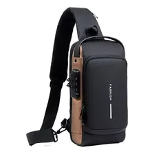 Bolso Manos Libres Pechera Hombre Fino Pequeño Usb Seguro 