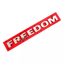 Emblema Traseiro Freedom Cromado Fiat Nova Strada 2021 2022
