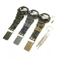 Pulseira Camuflada Compatível Com Casio Ga-100 Ga-110 Ga-120