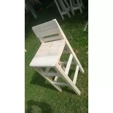 Sillas Alta Para Barra Desayunador Muy Reforzadas De Madera.