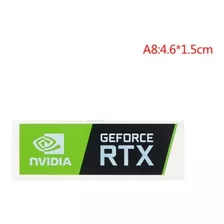Sticker Original Reflectivo Nvidia Geforce Rtx 4.6 X 1.5cm