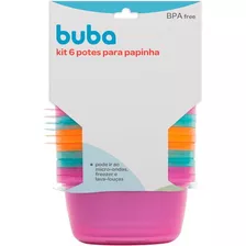 Kit De 6 Potes Para Papinha - Bubababy