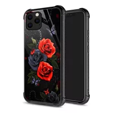 Funda Zhegailian Para iPhone 12/12 Pro Roses1