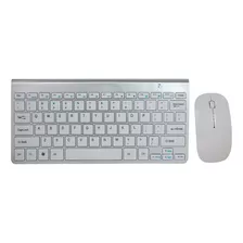 Combo Teclado Y Mouse Compacto Plata (001)