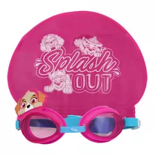 Set De Natación Voit Kids Paw Patrol Gorra Y Goggle Color Skye