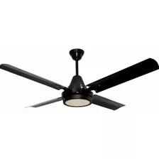 Ventilador De Techo Anca Negro C/luz Led 18w. Cod.vt202p