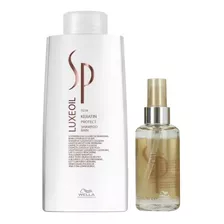 Shampoo 1000ml + Elixir Aceite De Argan Sp Luxe Oil Wella