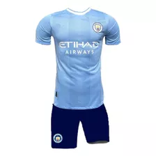 Camisa E Shorts De Futebol Time Manchester City Halland 9