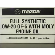 12pk Mazda Totalmente Sintético 0w-20 Gf-5 Con Aceite De Mot